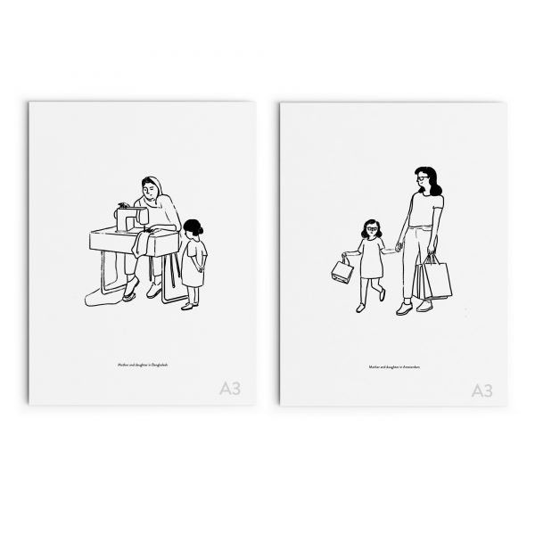 Mother and daughter in Bangladesh / Amsterdam - Image 2